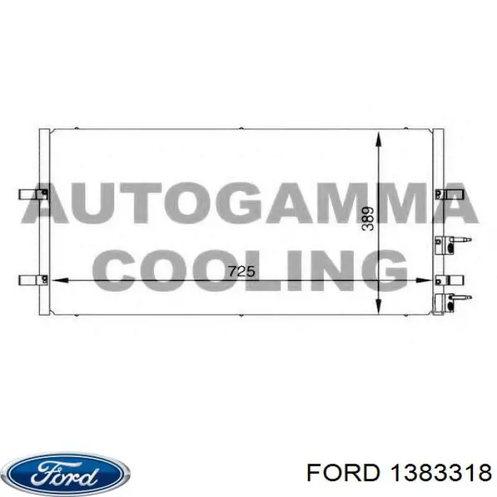 1383318 Ford condensador aire acondicionado