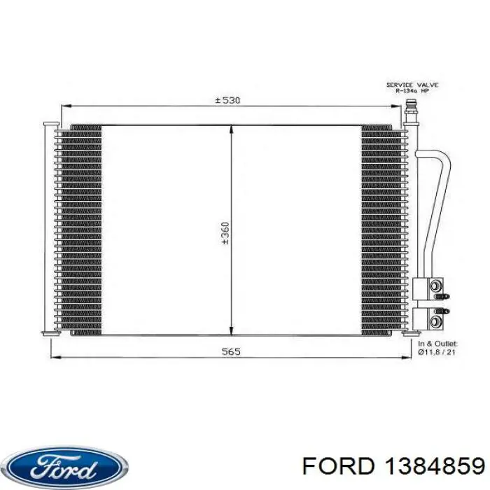 Comprar 1384859 Ford Condensador de aire acondicionado