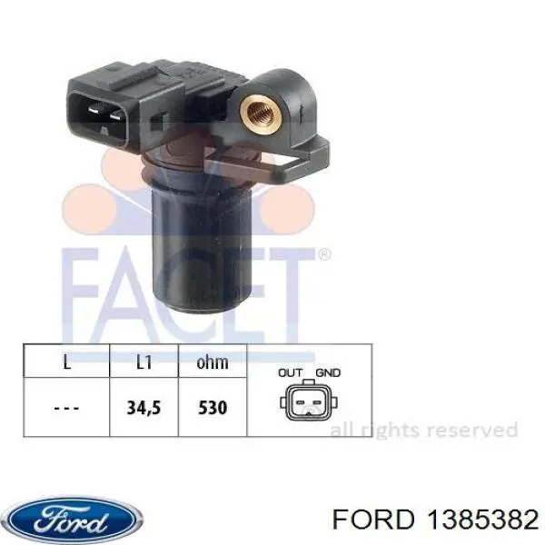 1385382 Ford sensor de cigüeñal