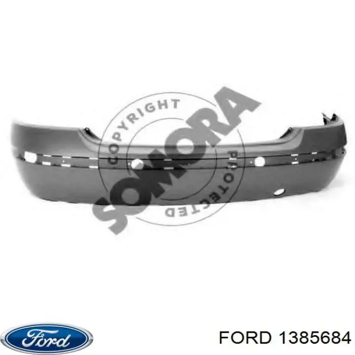 1385684 Ford parachoques trasero