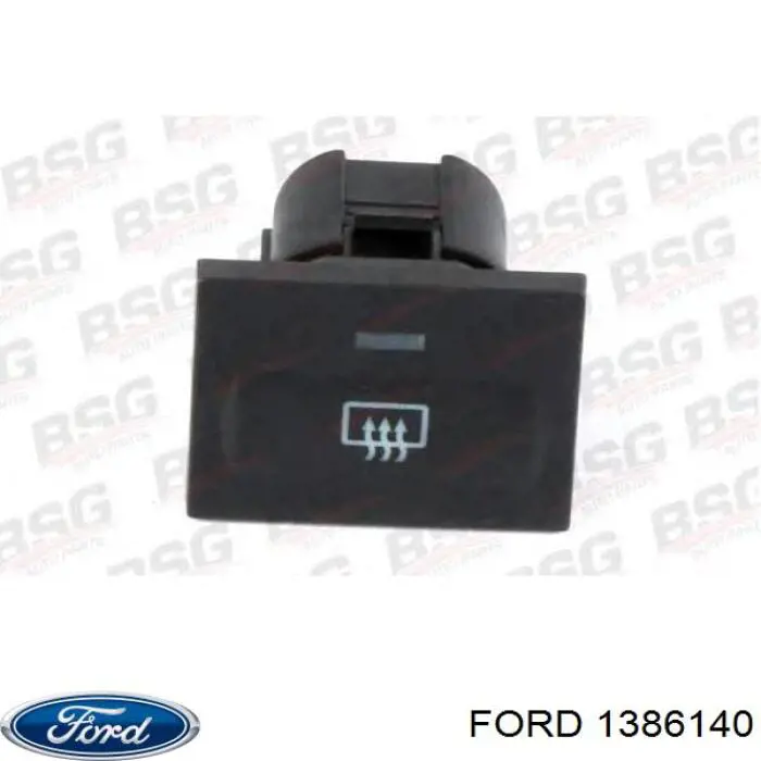 1386140 Ford Botón de encendido de la calefacción de la luneta trasera