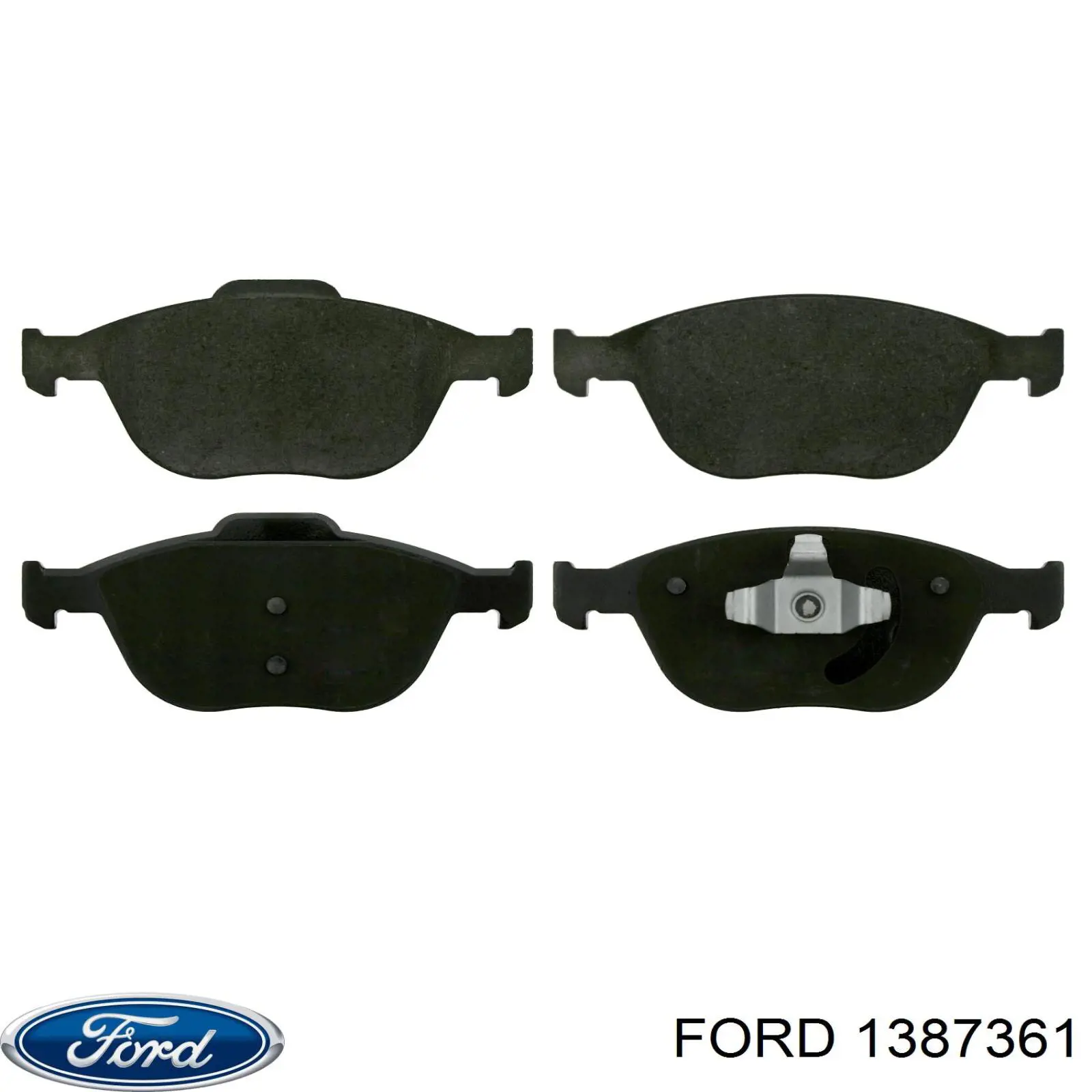 1387361 Ford parachoques delantero, parte central