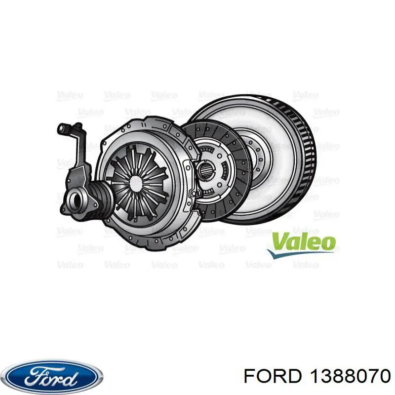 1388070 Ford kit de embrague (3 partes)