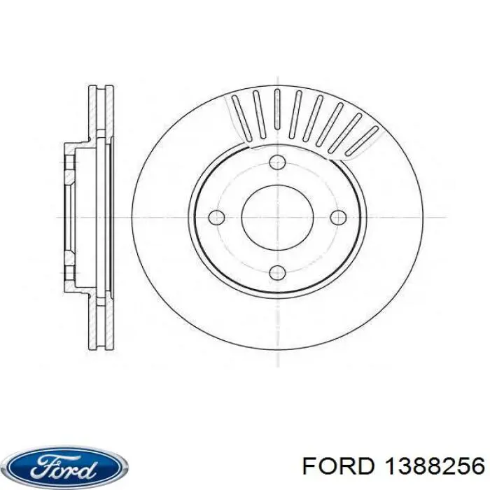 Disco de freno delantero Ford 1388256