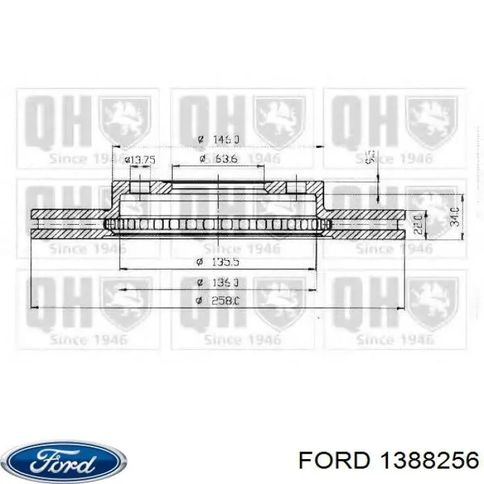 1388256 Ford Discos