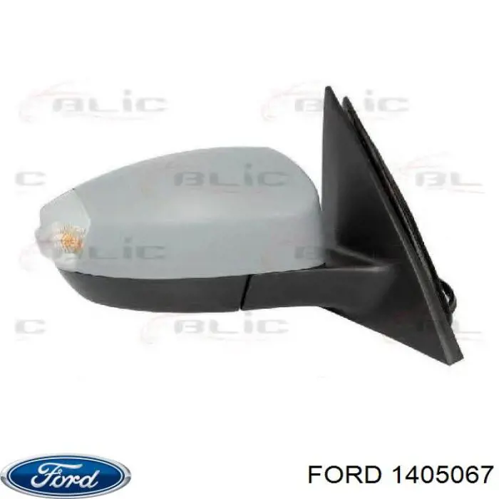 1405067 Ford cristal de espejo retrovisor exterior derecho