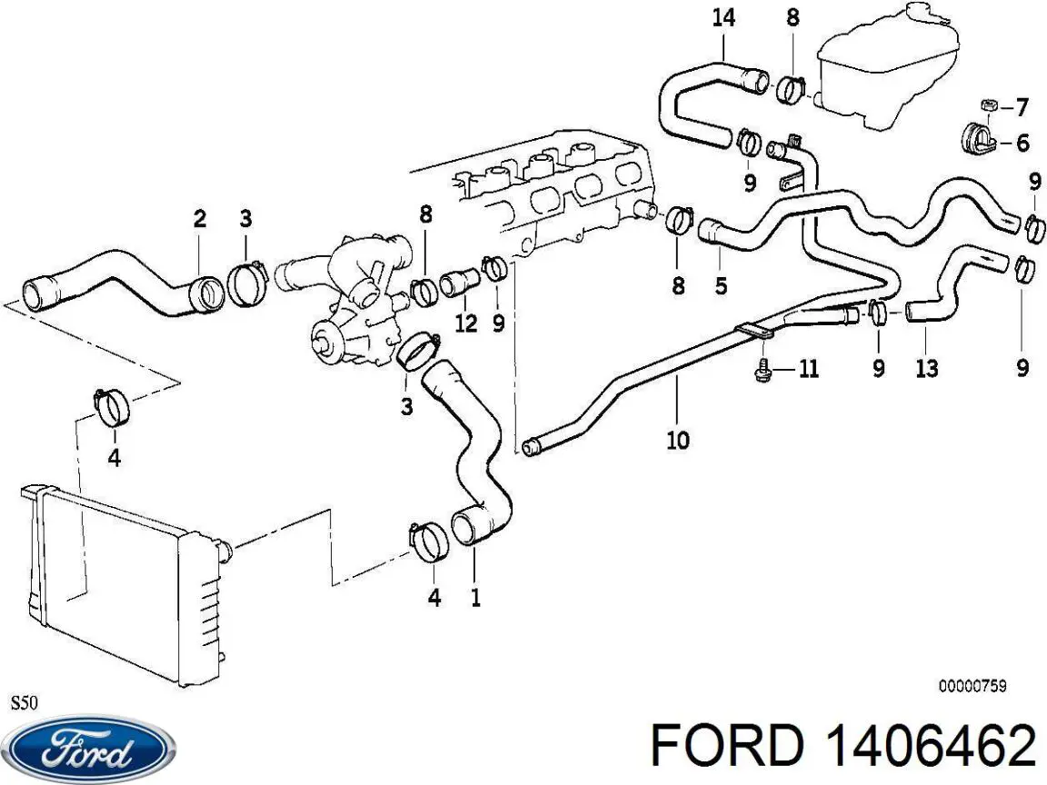 1430454 Ford Parabrisas delantero 