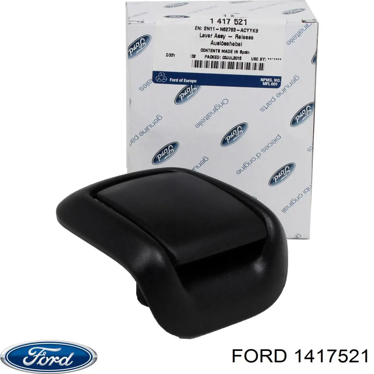 Comprar 1318118 Ford Manija de reclinación del respaldo del asiento delantero