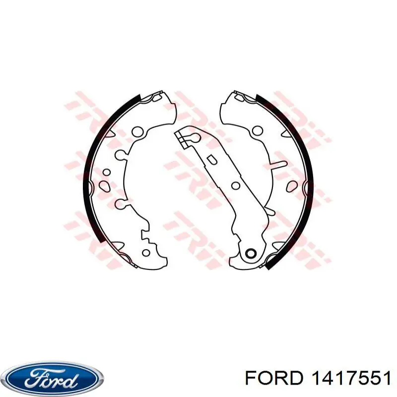 Zapatas de freno 1417551 Ford