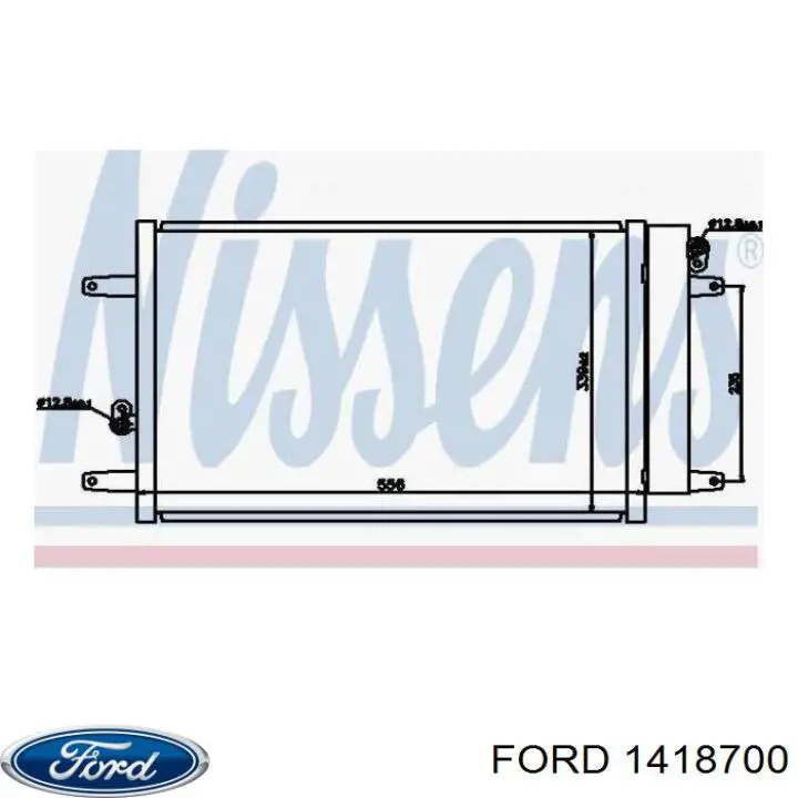 1418700 Ford condensador aire acondicionado
