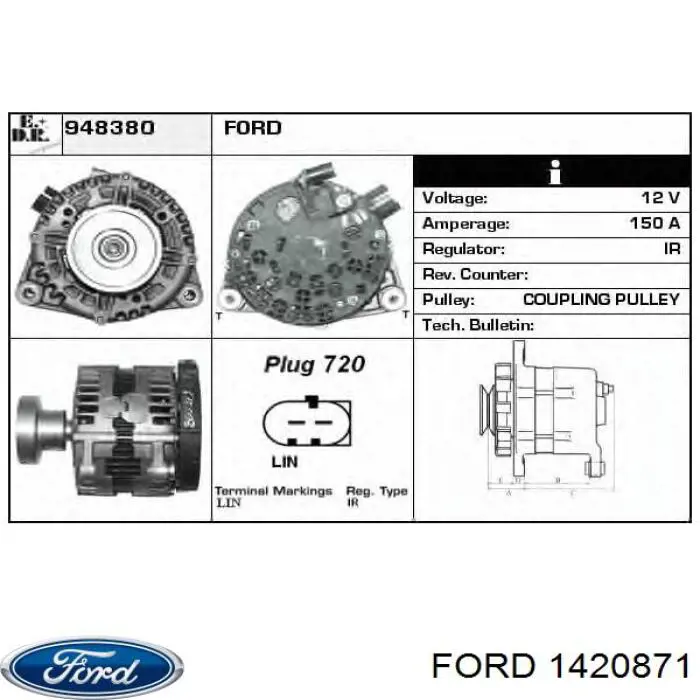 Comprar 1420871 Ford Dynamo