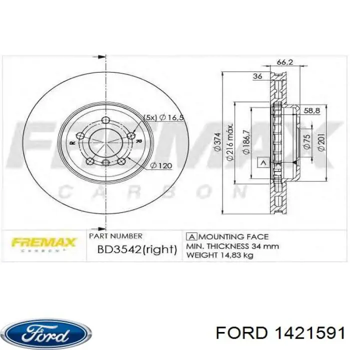 Bomba de aceite para Ford Orion (AFF)