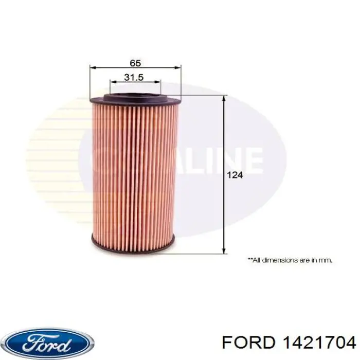 Filtro de aceite Ford 1421704 precio, desde 8,11 EUR