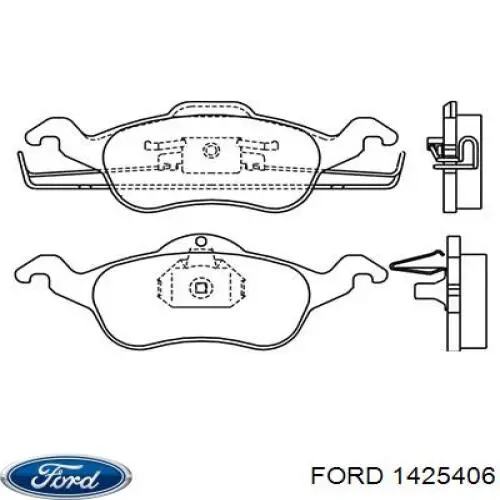Pastillas de freno 1425406 Ford