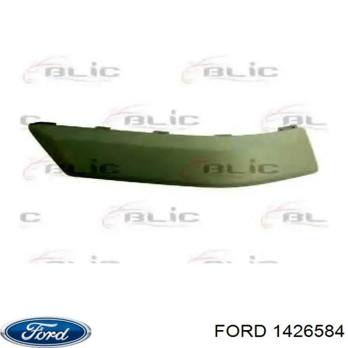 1386197 Ford protector parachoques trasero izquierdo