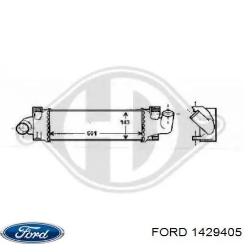 1429405 Ford Radiador de intercooler