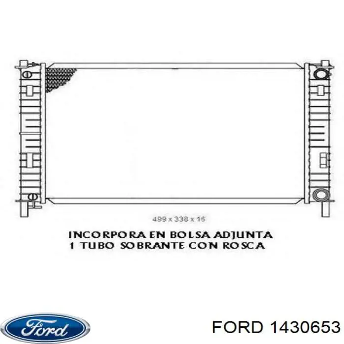 1430653 Ford radiador