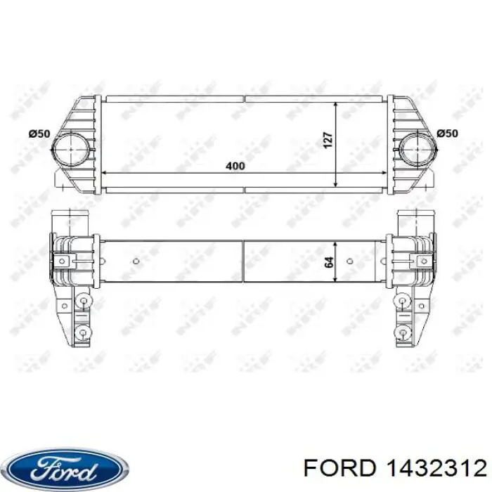 1432312 Ford intercooler
