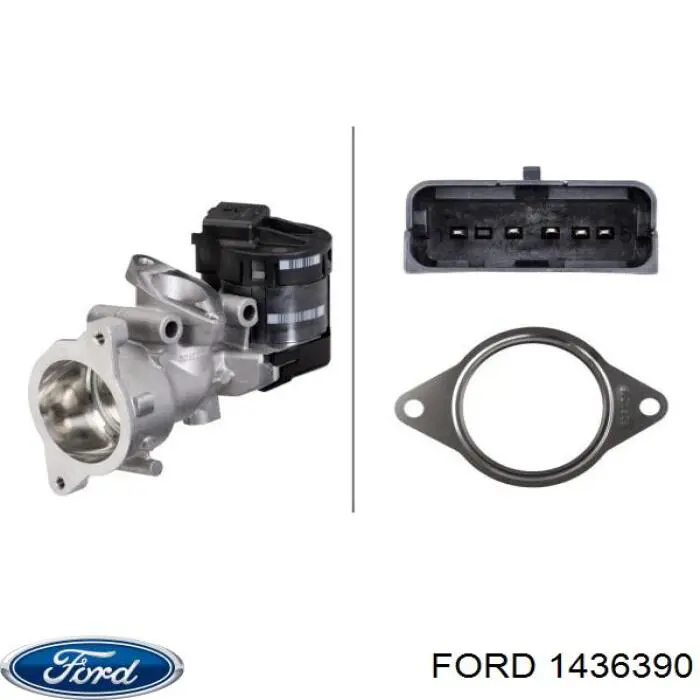 Válvula, AGR Ford Focus 2 DA, FFS, DS