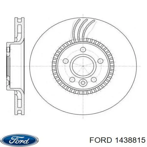 1438815 Ford freno de disco delantero