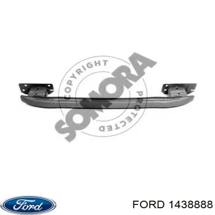 Refuerzo paragolpes trasero para Ford Mondeo (CA2)