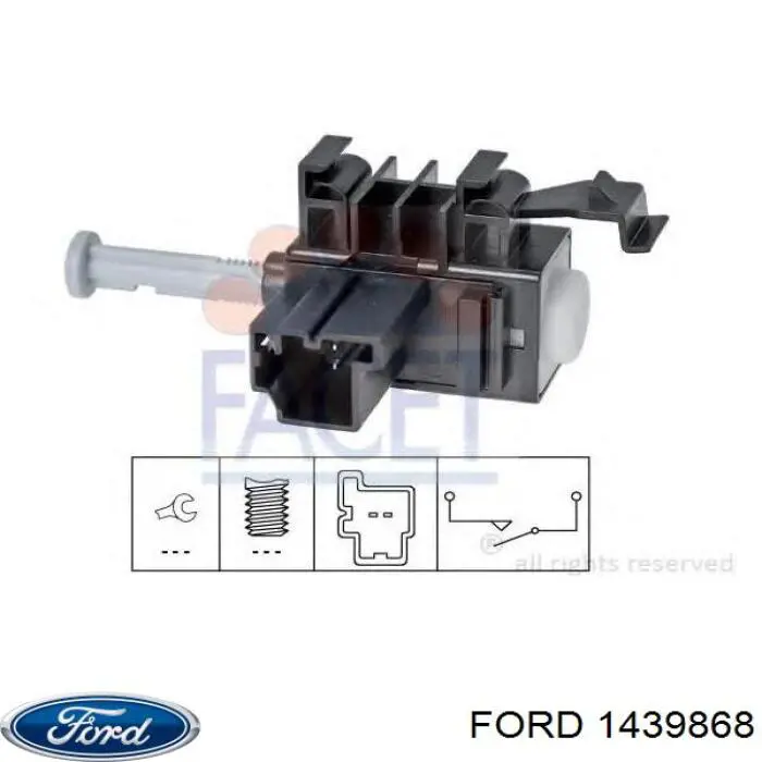 1439868 Ford interruptor de embrague