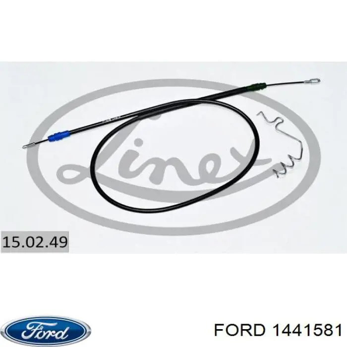 1441581 Ford cable de freno de mano trasero izquierdo