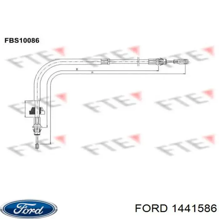 Cable para freno de mano delantero SPJ 912123