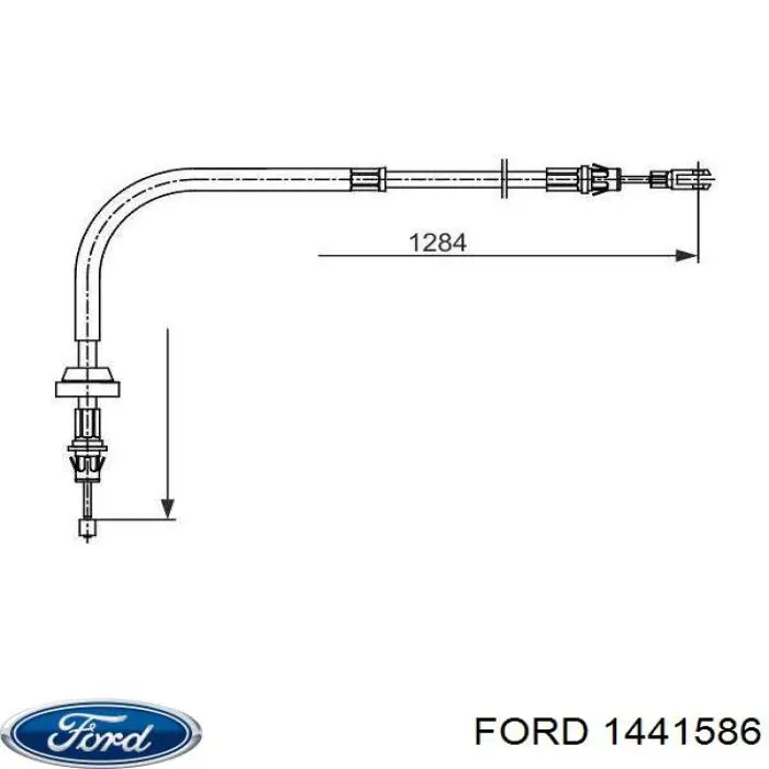 912123 SPJ Cable de freno de mano delantero 