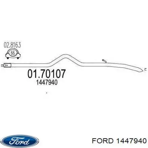 Comprar 1447940 Ford Silenciador trasero