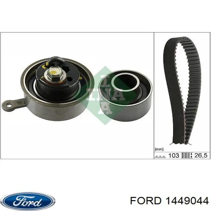 1449044 Ford polea correa distribución