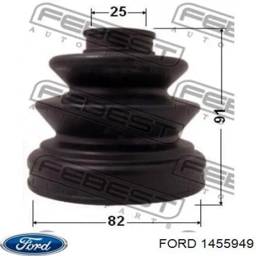 Comprar 1455949 Ford Fuelle de semieje delantero interior