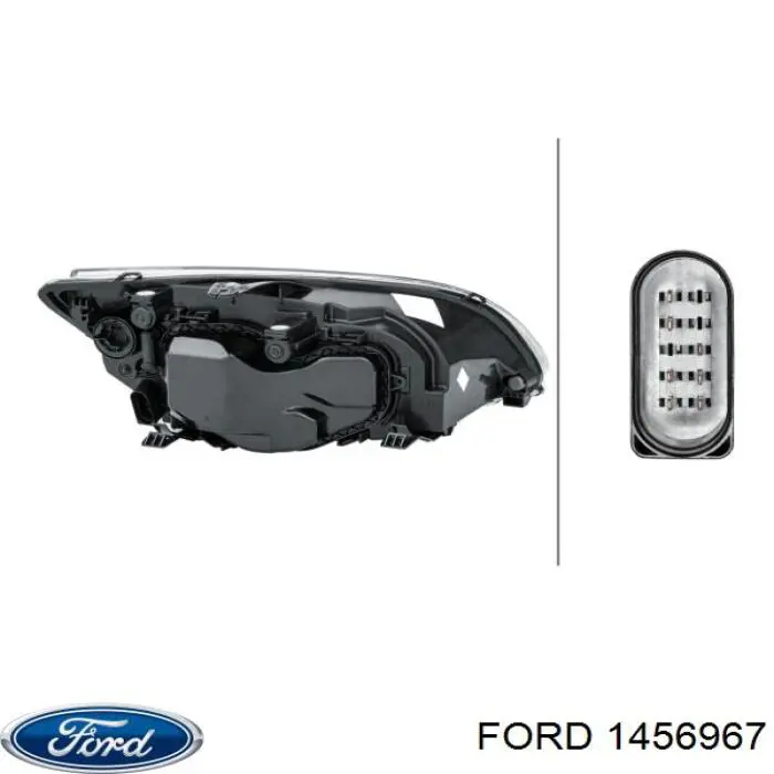 1456967 Ford faro izquierdo