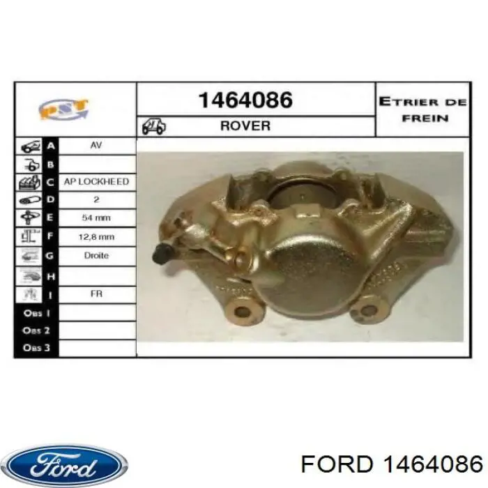 Piloto trasero derecho Ford 1464086 precio, desde 68,24 EUR