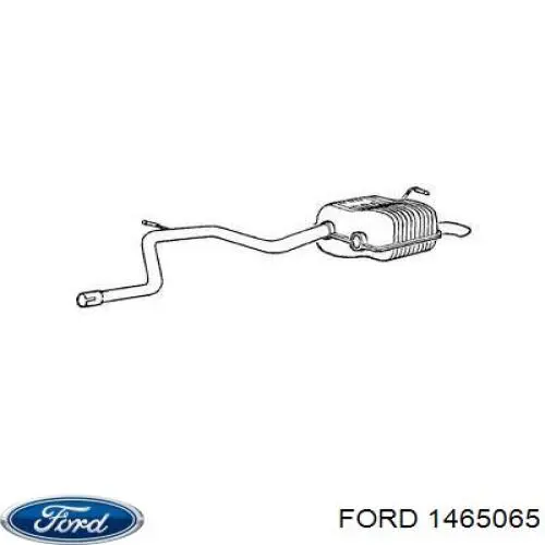 1000037 Ford silenciador posterior