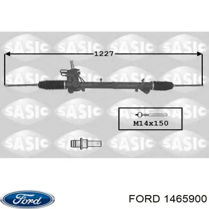 1465900 Ford cremallera de dirección