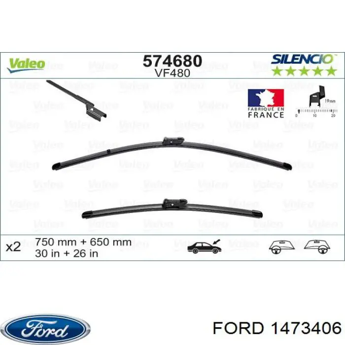 1473406 Ford limpiaparabrisas