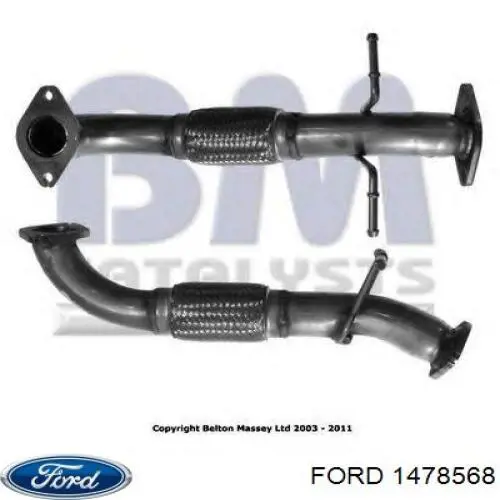 Silenciador central Ford 1478568 precio, desde 96,48 EUR