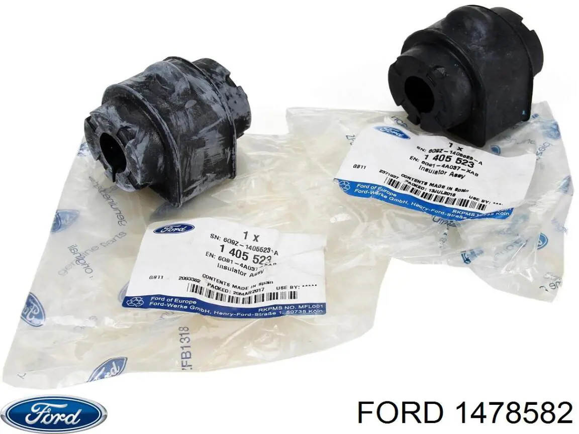 Buje de barra estabilizadora delantera 1478582 Ford