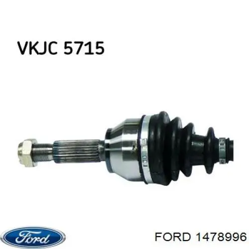 1478996 Ford árbol de transmisión delantero izquierdo