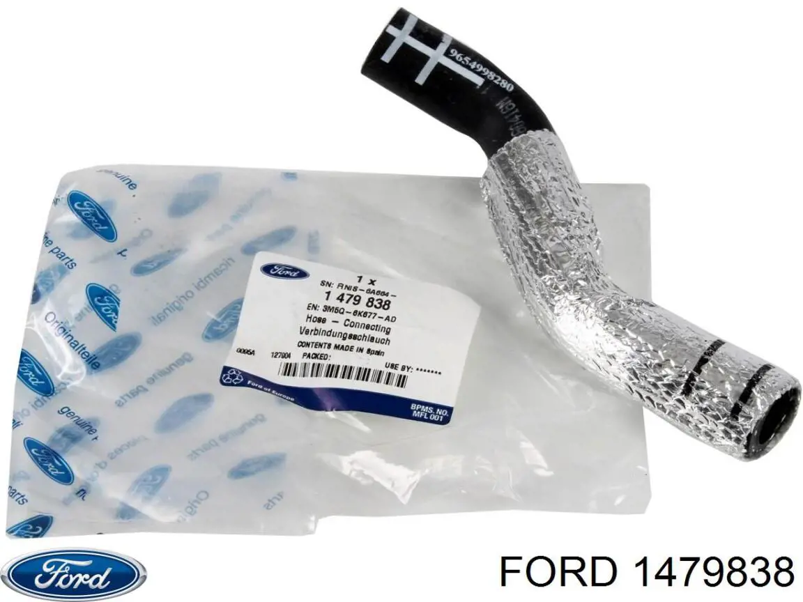 Tubo de drenaje de aceite de turbocompresor 1479838 Ford