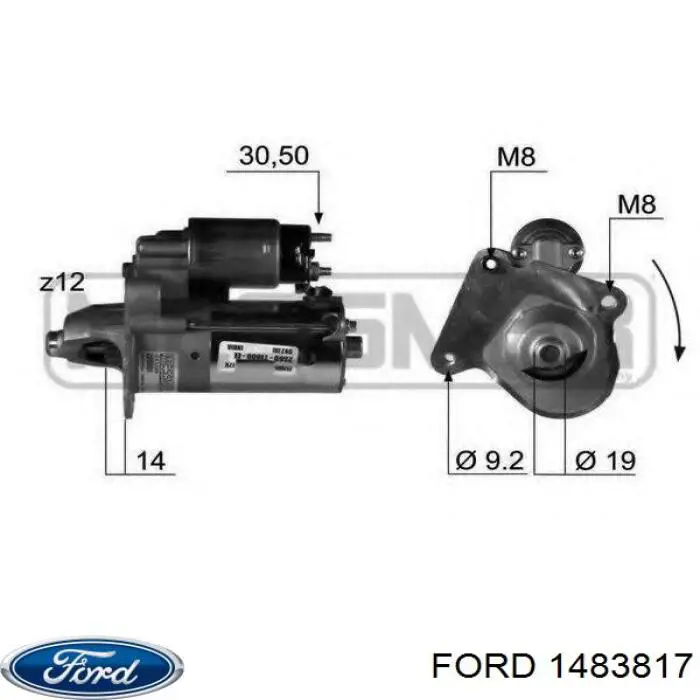 1483817 Ford motor de arranque