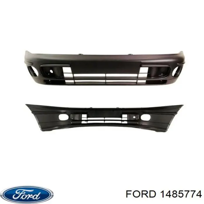 Parachoques delantero, parte central 1709131 Ford