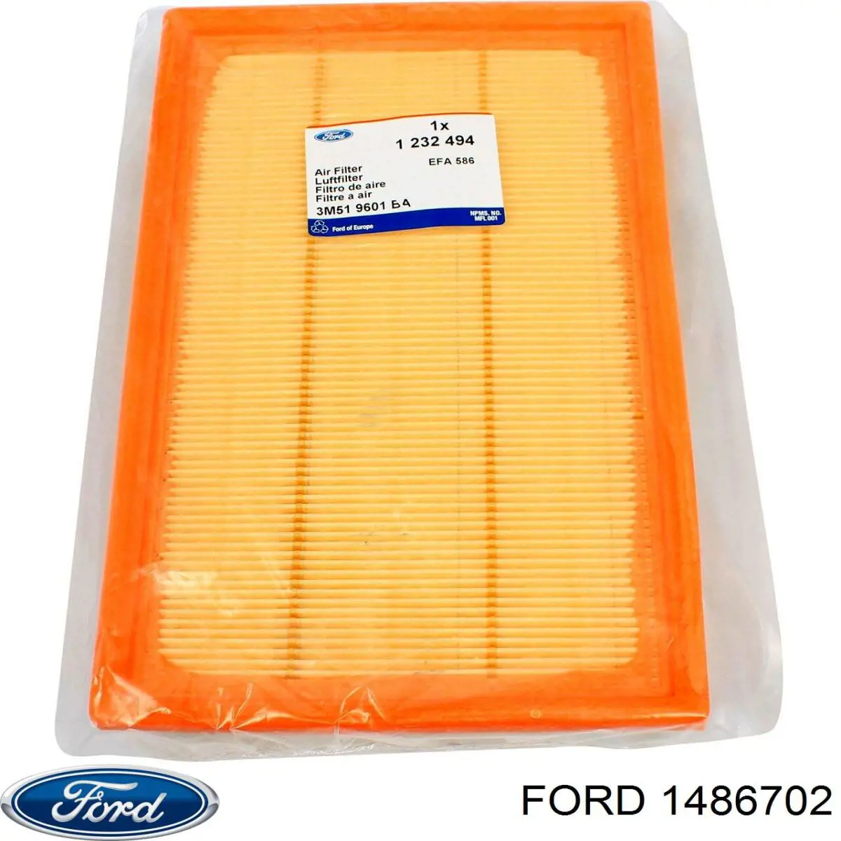 1486702 Ford filtro de aire