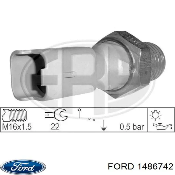 1486742 Ford sensor de presión de aceite