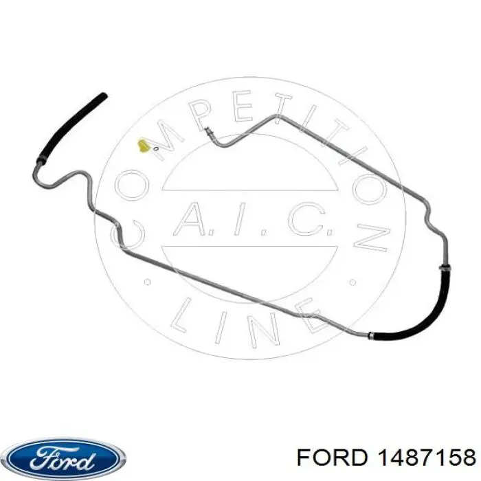 1487158 Ford manguera hidráulica de alta presión, desde la bomba al mecanismo dirección