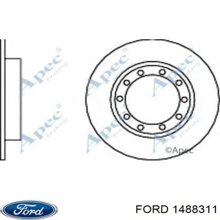 1488311 Ford disco de freno trasero