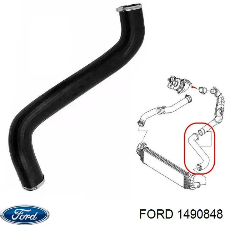 Manguera del intercooler Ford 1490848 precio, desde 35,59 EUR