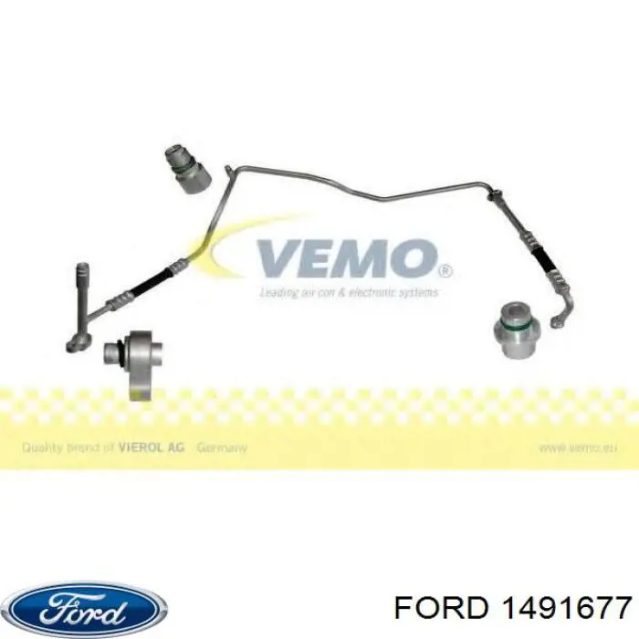 Comprar 1491677 Ford Manguera de aire acondicionado, del evaporador trasero al compresor