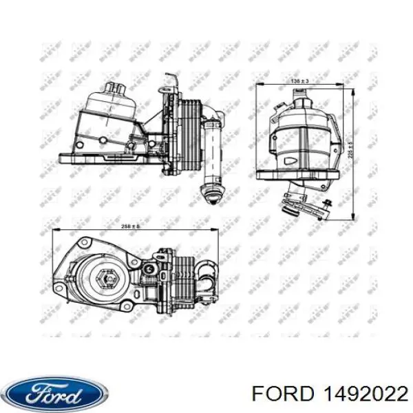 Portafiltro de aceite 00001103P4 Peugeot/Citroen